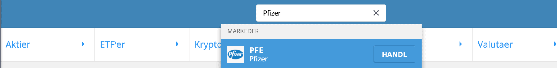 Soeg Efter Pfizer Aktier